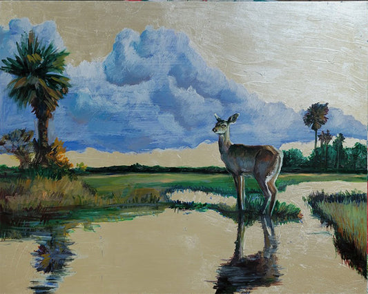 An Oil Painting-5-Key Deer
