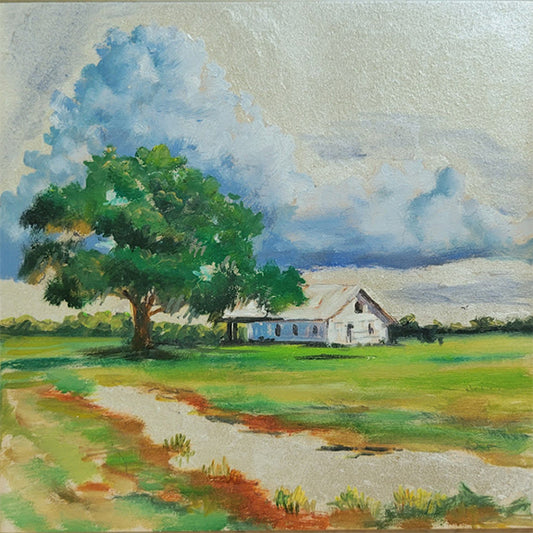 An Oil Painting-9-Serene House